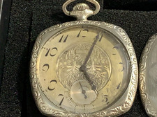 Vintage Elgin pocket watch, grade 303, model 3, 1927 12s, 7j, Fahys Monarch runs