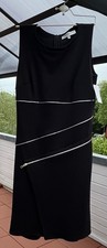 Joachim Bosse Damenkleid Schwarz  Deko Reißverschluss Größe 2 Neu Mit Etikett