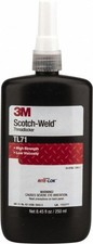 7100039230 3M Scotch-Weld Threadlocker: Red, Liquid, 250 mL, Bottle