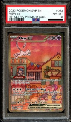 PSA 8 NM-MINT Mew Ex SVP053 ALTERNATE ART HOLO 151 UPC PROMO