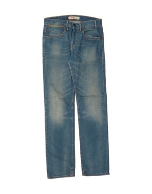 LEVI'S Herren 504 Straight Jeans W29 L32 blau Baumwolle BW07