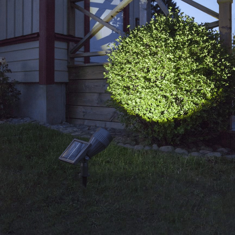 Star Led-Solar-Spotlight "Powerspot", Schwarz - Bild 2