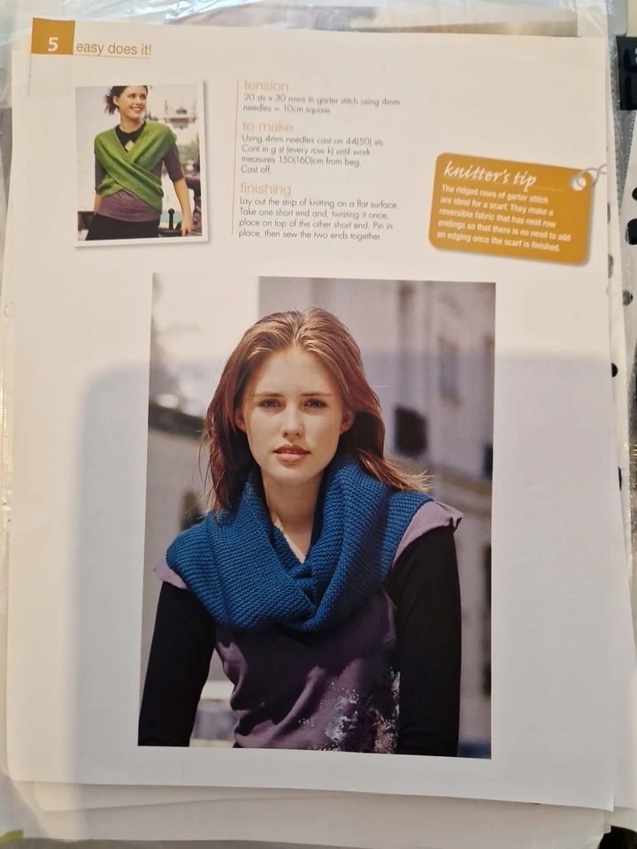 Wrap Around Scarf Knitting Pattern from Bergere de France Magazine - Image 3 of 4