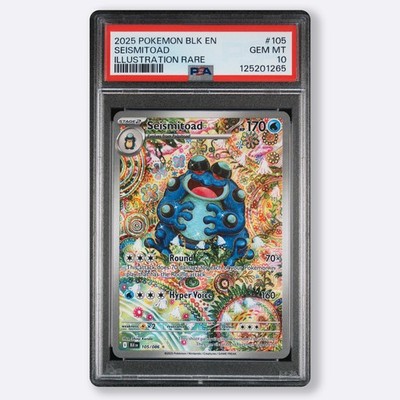 2025 POKEMON BLK EN-BLACK BOLT 105 SEISMITOAD ILLUSTRATION