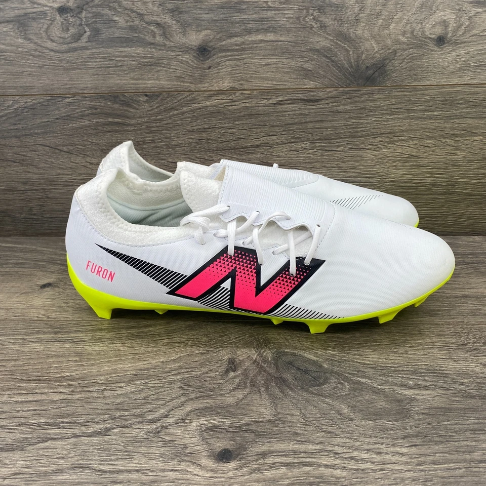 New Balance Furon Pro FG V7+Wide Soccer Cleats Men's Size 12 White - Image 2 of 4