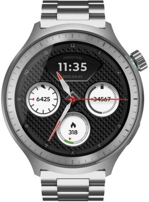 MOTOROLA moto watch Smartwatch (Matte Black / Matte Black band Strap, Free Size)