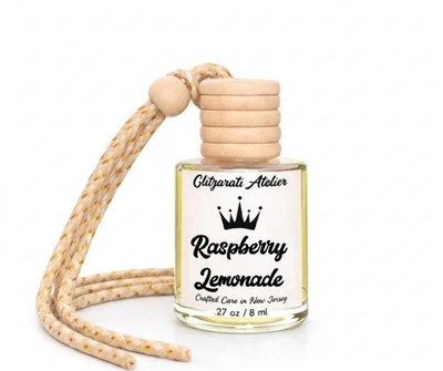 Raspberry Lemonade | Luxe Hanging Car Diffuser | Sweet Raspberry, Lemonade & Cot