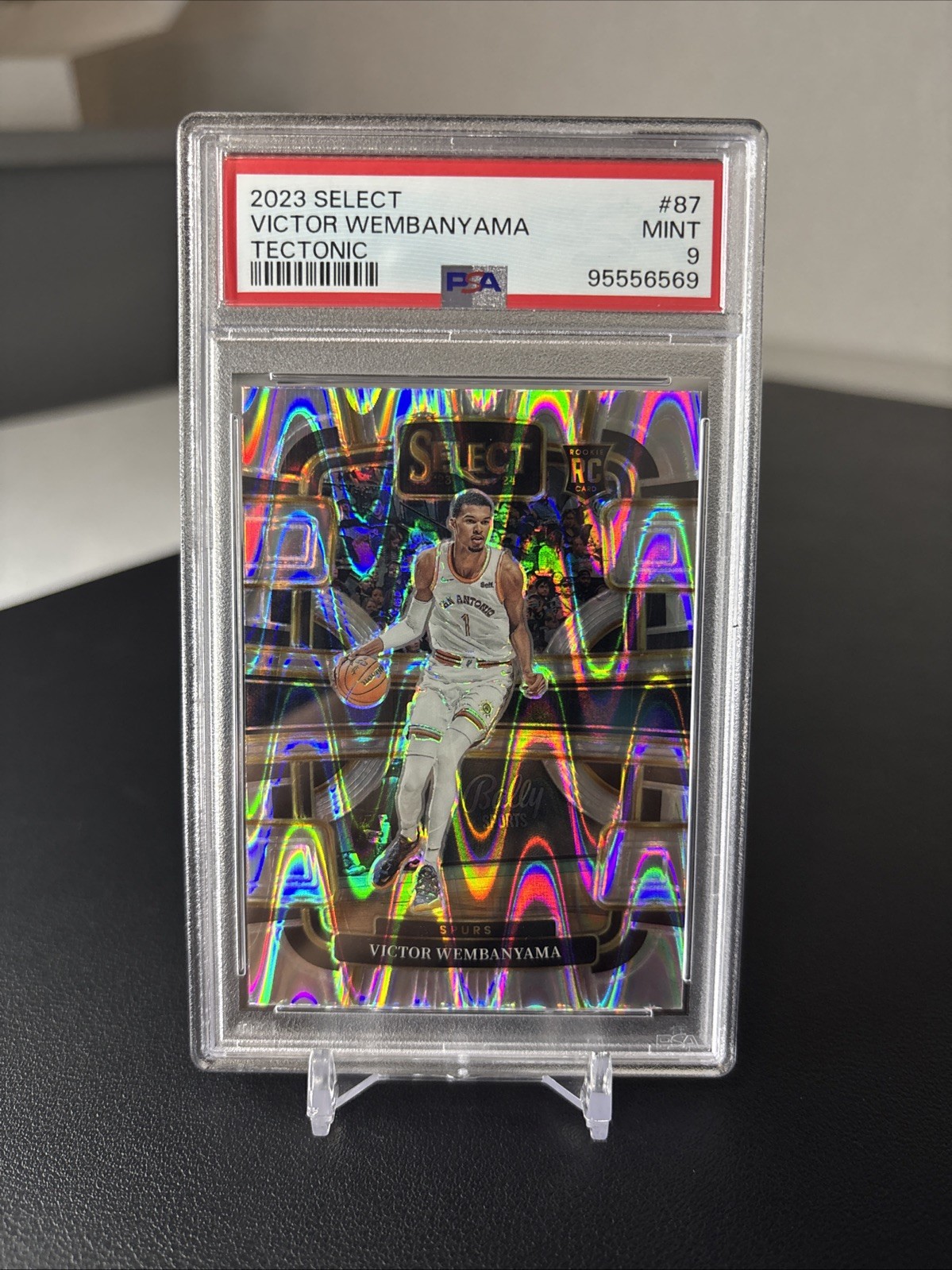2023 NBA Select Tectonic Victor Wembanyama *Rookie Card* PSA 9