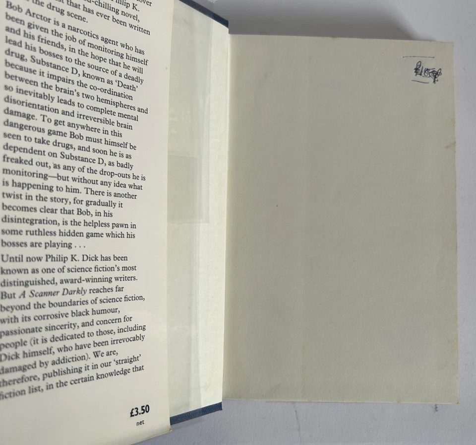 Philip K Dick. A Scanner Darkly. UK st HC/DJ hardback. 1977. Gollancz. - Image 4 of 4