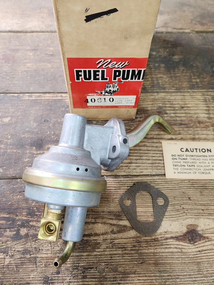 BOMBA DE COMBUSTIBLE NUEVA FINALES DE 1967 1968 PONTIAC GTO LEMANS TEMPEST V8 W-400 40610 HECHA EN EE. UU. Foto 2 de 4