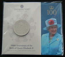 2026 100th Birthday of Queen Elizabeth II BU &pound;5 Five Pound Coin Pack - In stock