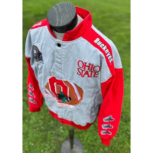 Vintage Ohio State Buckeyes Jacket 2002 National Champions Varsity Style - Picture 4 of 14