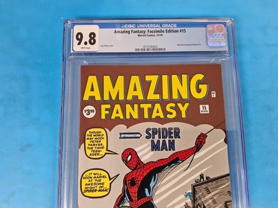 CGC 9.8 MINT ~ AMAZING FANTASY # 15 ~2019 Facsimile Edition 1ST