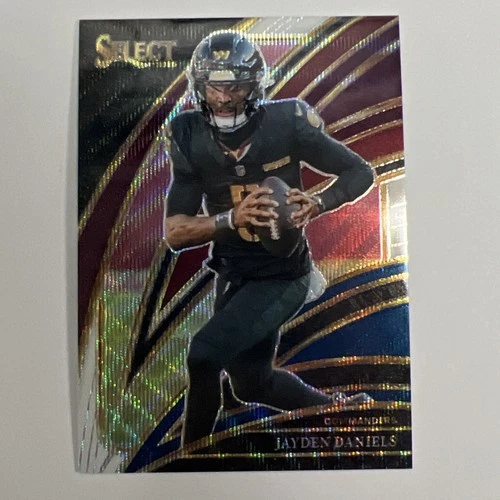 Jayden Daniels 2025 Panini Select Club Level Tri-Color Prizm /249 #289 KG