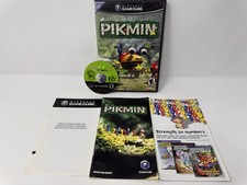 Pikmin (Nintendo GameCube, 2001) Black Label CIB w/ Manual - Tested