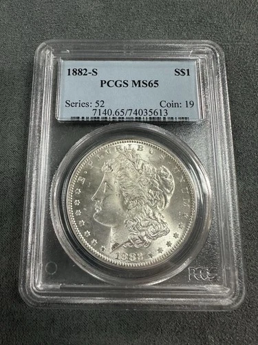 1882-S Morgan Silver Dollar PCGS MS65