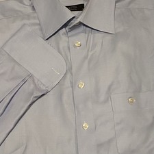 ETON Ganghester 1928 Men 17 / 43 Light Blue Cotton Long Sleeve Button Down Shirt