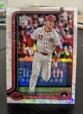 2025 Topps Baseball Chrome LogoFractor Tyler Stephenson #112 Cincinnati Reds