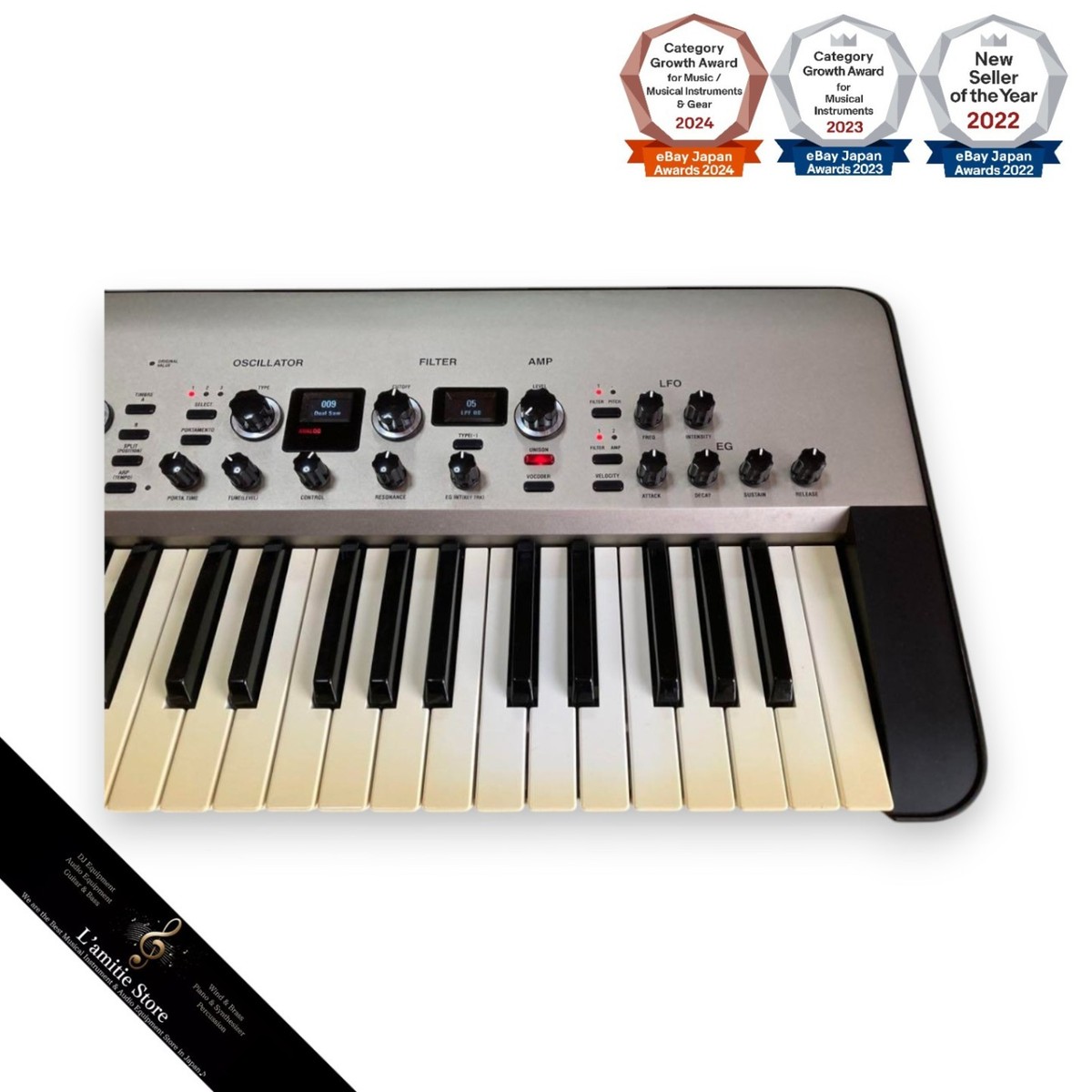 Korg KingKorg Synthesizer Keyboard Champagne Gold Fully