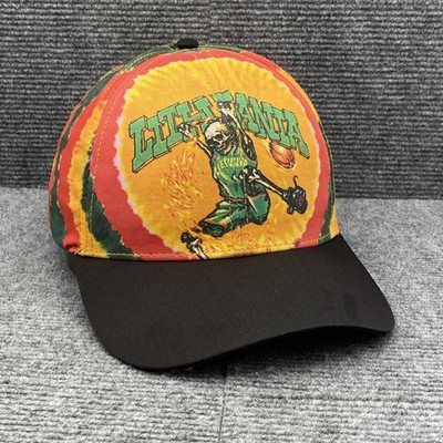 Grateful Dead Hat Cap Fitted Adult Lithuanian Basketball Liquid Blue Mens L/XL