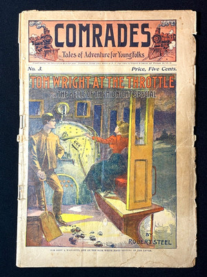 Tom Wright at the Throttle 1900 Railroad Dime Novel Street & Smith Pulp Weekly