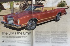1979 FORD THUNDERBIRD CONVERTIBLE 6 pg Article