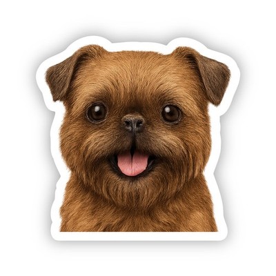 Brussels Griffon Dog Sticker Water Bottle, Laptop, Phone, Dishwasher Safe