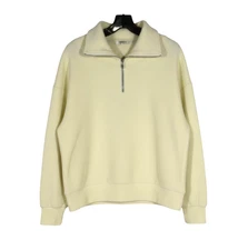 CALIA by CARRIE UNDERWOOD Pale Peach ELEVATE  1/4 Zip MOCK NECK Sweatshirt Sz S