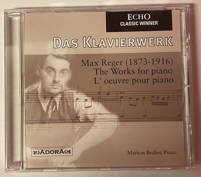 Max Reger - Das Klavierwerk  - Markus Becker - Echo Classic Winner - CD -  