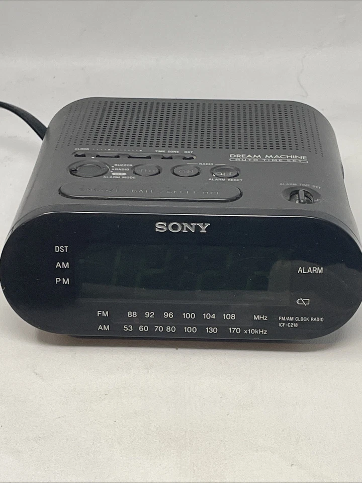 Sony Dream Machine Clock/Radio   Am/FM Model ICF-C218 New Battery - Image 3 of 4