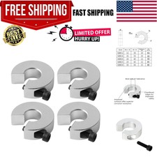 Pack of 4 Shaft Collar Set for Linear Rail , All in One Clamp-on Shaft Collar...