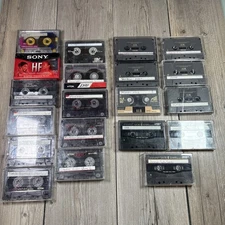 20 Cassette Lot Blank Tapes Maxell TDK XL II 100 90 SA90 D90 D60 Sony 90 Min