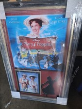 julie andrews and dick van dyke Dual Signed Mary poppins photo and poster.