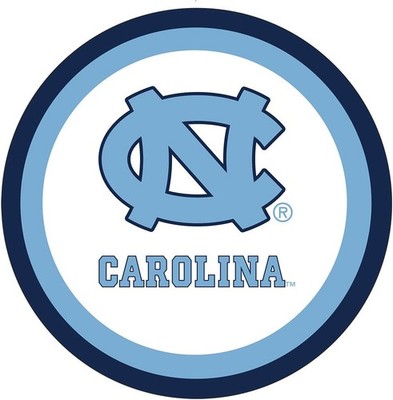 North Carolina Tar Heels NCAA College Sports Graduation Party 9'' Dinner Plates
