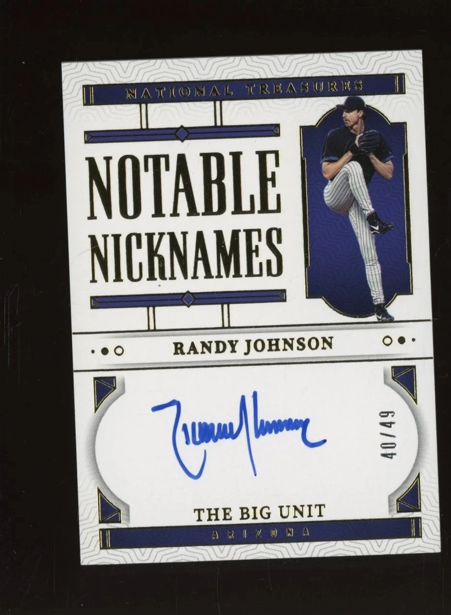 Randy Johnson Arizona Diamondbacks Baseball Autographed Sports