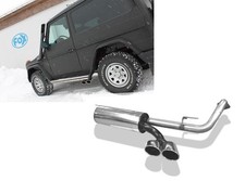 Fox Sportauspuff Mercedes G-Klasse W463/G500 mit Trittbrett 2x115x85mm oval Fox Sportauspuff Mercedes G-Klasse W463/G500 mit Trittbrett 2x115x85mm oval