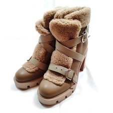 Christian Louboutin stivali donna beige pelle vitello 3972404