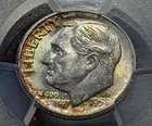 1958-D Roosevelt Dime PCGS MS/66 FB Awesome Toned- Nice Eye Appealing Coin