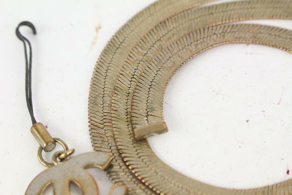 CHANEL カンボン Chanel 05a Chanel Herringbone Chain Strap 88cas727 | eBay