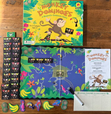 Magnetic Monkey Dominoes Game Mr Magnet Games 737100 Dowling Magnets - Complete