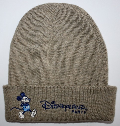 Brown Beanie Mickey Mouse Sewn 