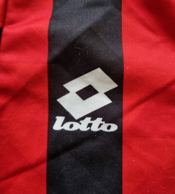 AC Milan 1995 - 1996 Home football Lotto long sleeve jersey size