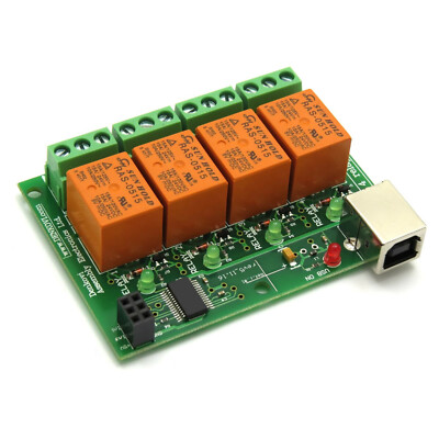 USB Relay Board - Four(4) Channels, for Home Automation