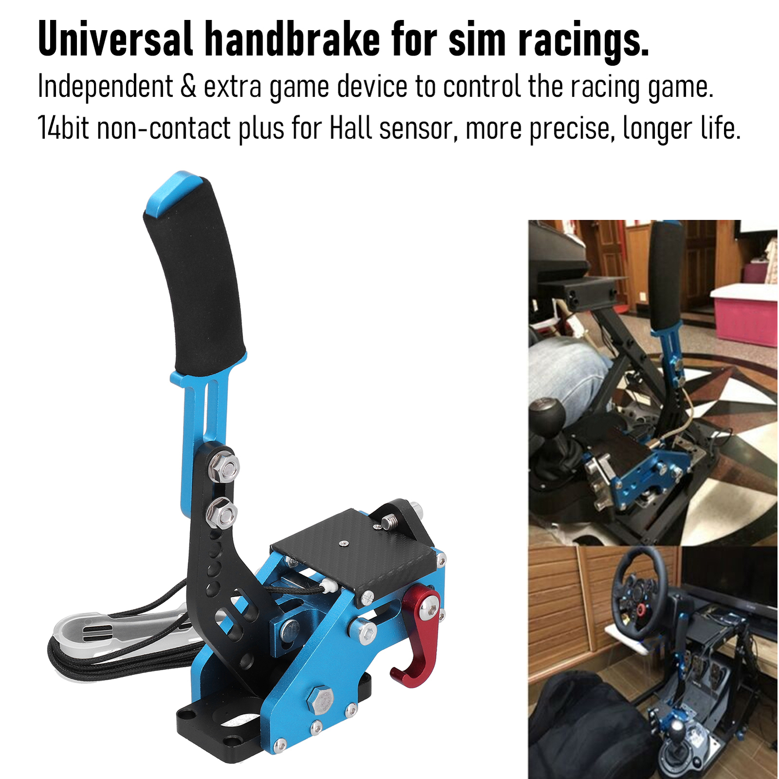 Racing Simulator Hydraulic 14Bit USB Handbrake Race Sim Hand Brake For