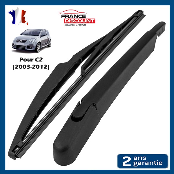 Partsline Wischerarm Heckscheibe CitroëN C2 1.1 1.4 16V 1.6 Hdi Schwarz-image