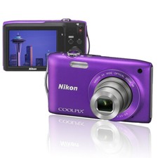 Nikon COOLPIX S3300 PURPLE 6x Zoom 16.0MP Digital Camera NIKKOR Glass