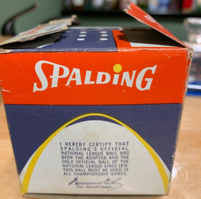 Rare 1950's Spaulding Official Warren Giles National League Ball
