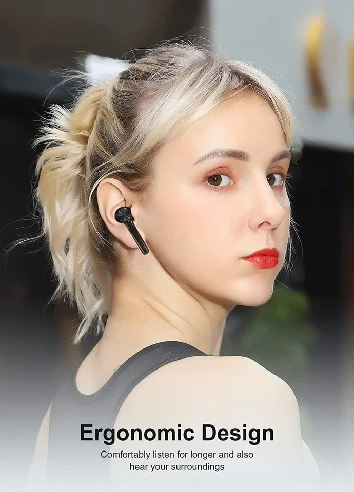 Bluetooth Waterproof Headset TWS 5.0 Wireless Earphone Earbuds Headphones Stereo - Image 4 of 4