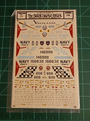 1/72 93 Microscale RA-5C Vigilante RVAH-6 11 decal for Trumpeter Hasegawa Airfix