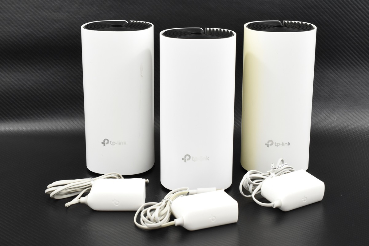 Three (3) TP-Link Network Deco M4R AC1200 Whole Home Mesh Wi-Fi